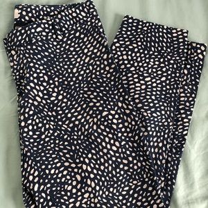 Slim cropped patterned pants